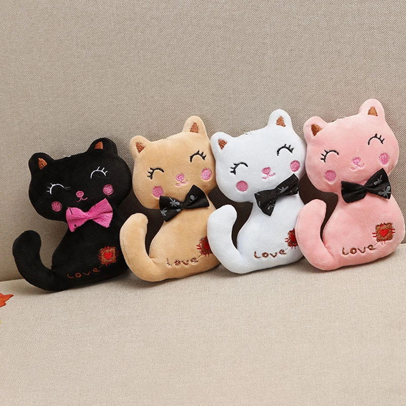 4 цвета 12 см животных плюшевый Кот детская игрушка брелок плюшевая букет плюшевые