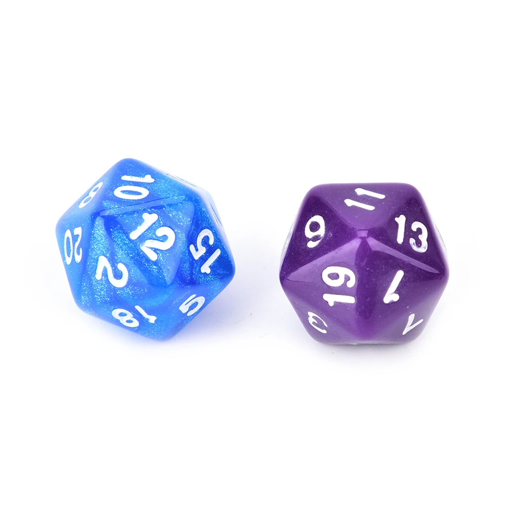 20 сторонние цифровые кубики с цифрами 1 для Rpg красочные D20 Набор кубиков|Кубики| |