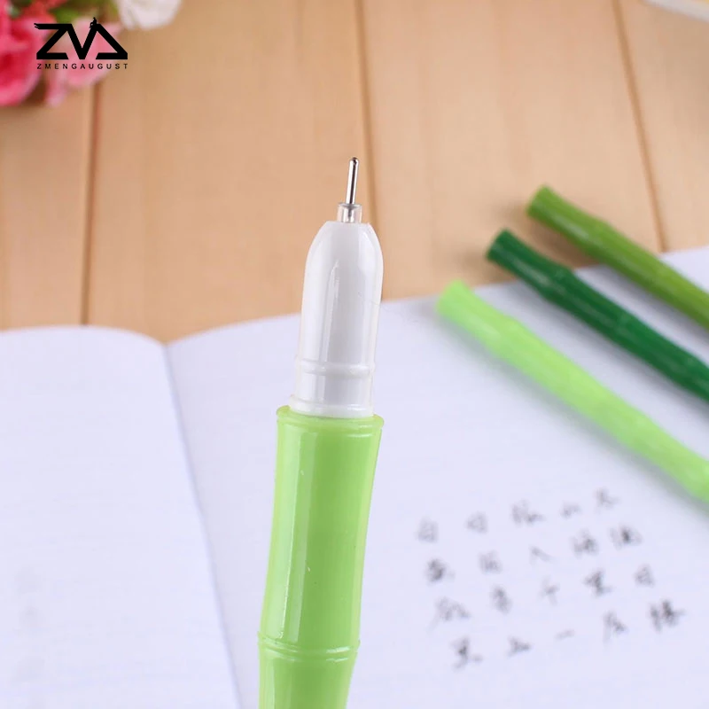6 шт./лот новая бамбуковая ручка оптовая продажа kawaii нейтральная черная для