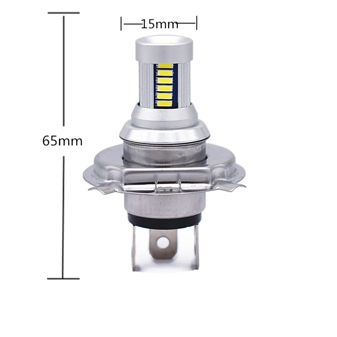 Dongzhen 2X белый Автомобильный светодиодный H4 HB2 4014 30SMD противотуманные лампочки