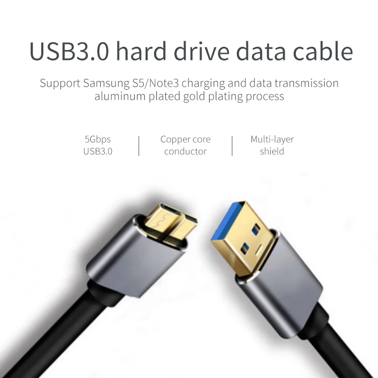 0,5 м 1 м 1,5 м USB 3,0 2.1A кабель для передачи данных жесткий диск HDD кабель-удлинитель для samsung Galaxy S5 Note3