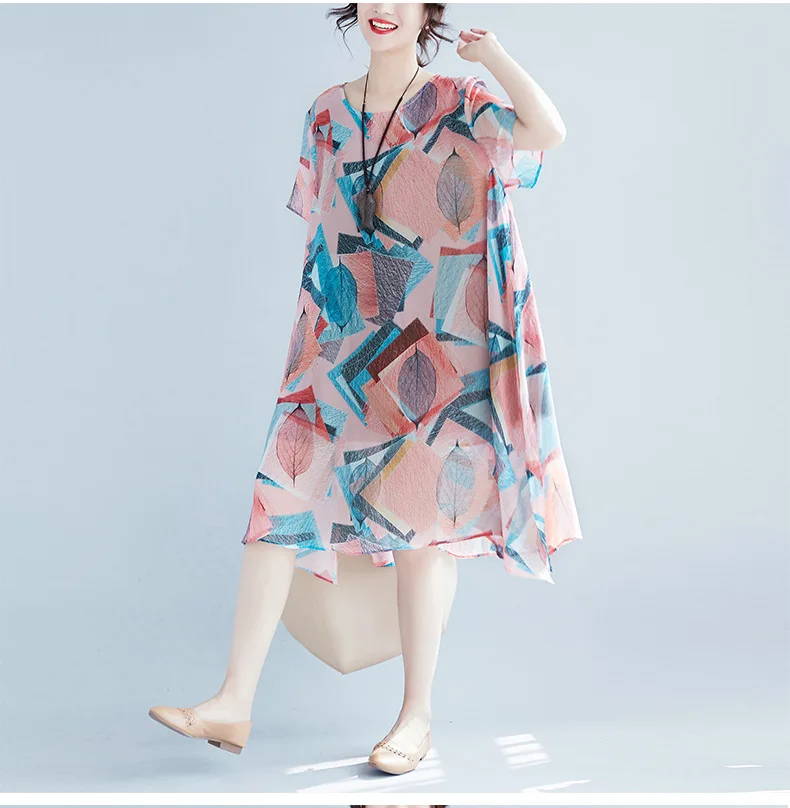 2018 летние платья в британском стиле свободное шифоновое Плиссированное