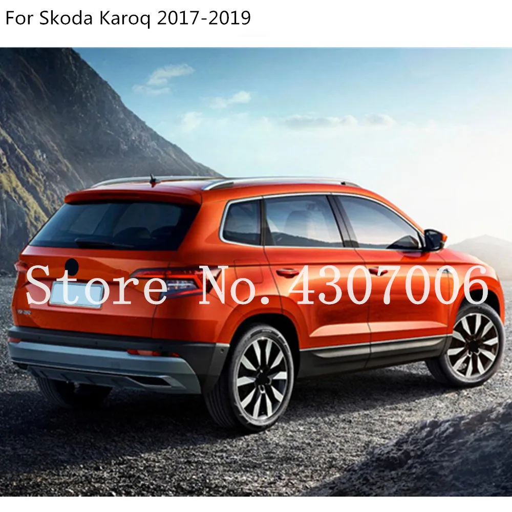 Автомобиль ABS хром заднего вида боковое стекло зеркало крышка отделка рамка 2 шт для Skoda Karoq