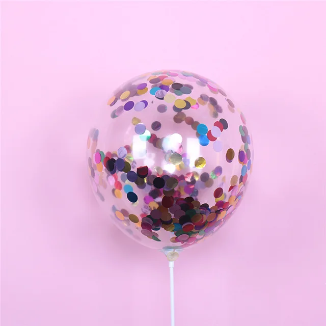 Colorful 10 шт./лот, розовые золотые воздушные шары, набор конфетти, воздушные шары на день рождения, юбилей, свадебные шары для украшения, подарок для гостей на свадьбу - Цвет: Colorful