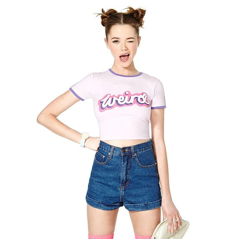 Женская футболка с коротким рукавом буквенным принтом|t-shirt for women|female t-shirtcasual t-shirt |