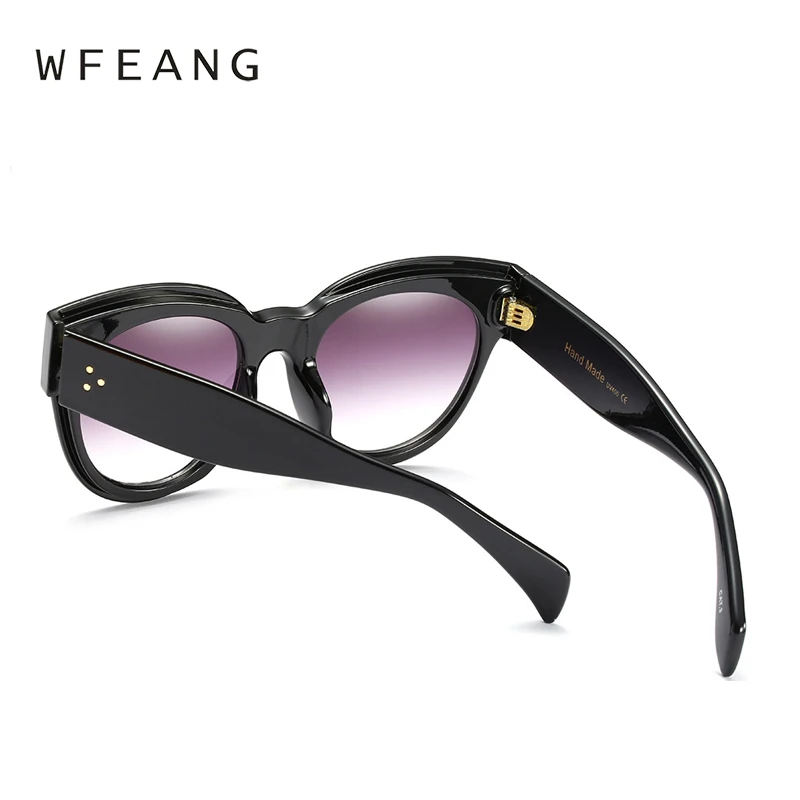 Wfeang солнцезащитные очки Для женщин Винтаж Роскошные Брендовая Дизайнерская