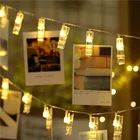 Светодиодная гирлянда с зажимом для подвешивания фотографисветильник s фонарь для фотографий s светодиодный зажисветильник для новогодних рождественских украшений для дома.