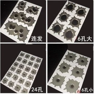 Один кусок поддельные пулевые отверстия реалистичные канцелярские наклейки