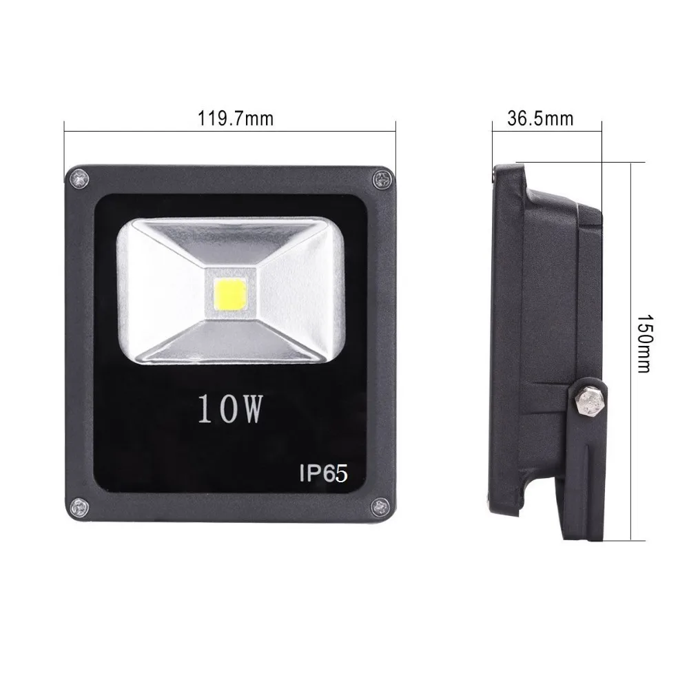 Светодиодные прожекторы 10 Вт 50w100w AC85V 265V IP65 Пейзаж света открытый фонари