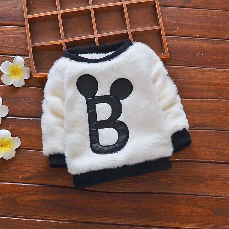 BibiCola baby boys winter sweater newborn casual thick warm for bebe toddler fleecevelvet tops clothes |