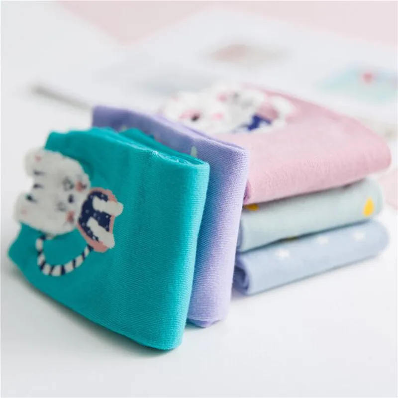 Корейские милые женские носки с единорогом хлопковые Мультяшные забавные со