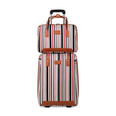 luggage and handbag Женская сумка для багажа на колёсиках, чехол для путешествий из ткани Оксфорд с сумочкой, чехол на колесиках, коробка для колес, переносная переноска, машина для драгбокса - Цвет: luggage and handbag