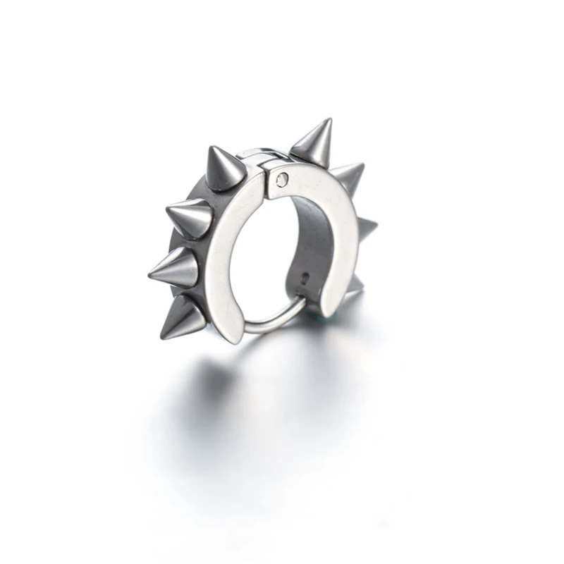 Модные мужские украшения в стиле ретро рок панк серьги-гвоздики из нержавеющей