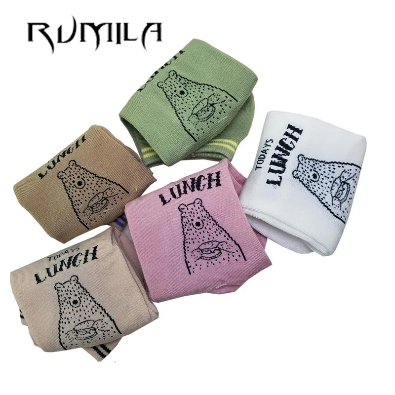 Теплые удобные хлопковые женские носки с котом из бамбукового волокна невидимые