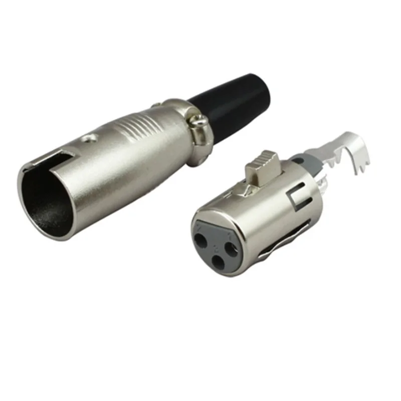 1 пара 3 контактный штекер XLR + гнездо для микрофонного кабеля|Соединители| |