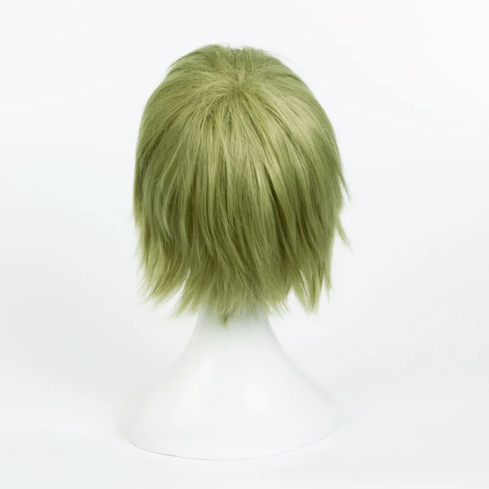 НОВЫЙ Danganronpa V3 Rantaro Ямамай Косплэй костюм японская игры парик короткий зеленый