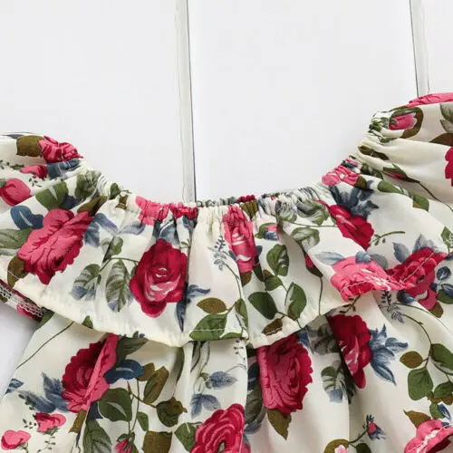 2 шт./комплект футболка с цветочным принтом и шорты|Комплекты одежды| |