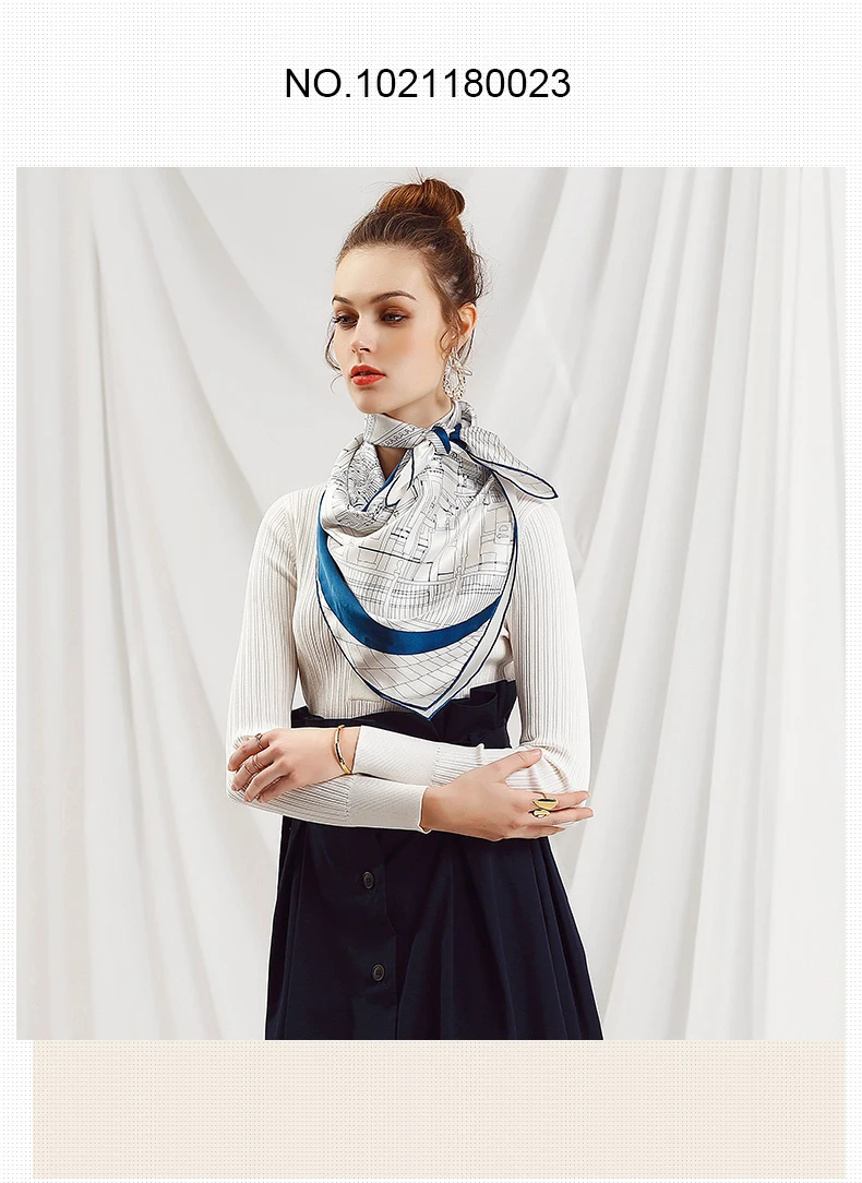 [BAOSHIDI] весенний модный Шелковый шарф, свободный стиль, женская шелковая шаль, 90x90 квадратная ручная работа, женский элегантный шейный платок