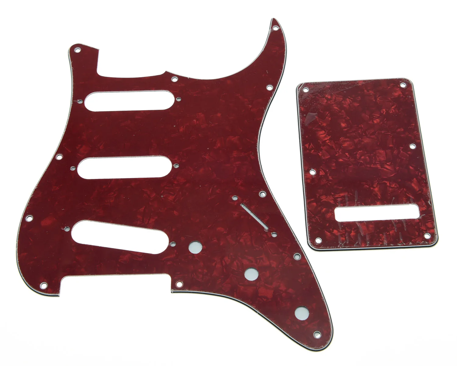 Красный жемчуг ST SSS Pickguard с набором сзади|sss pickguard|red pickguardpearl pickguard |