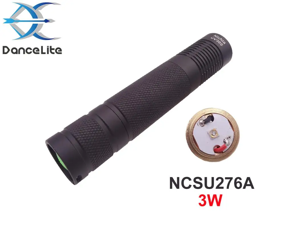 S9 Nichia UV 365nm 6W/3W 1 MODE светодиодный фонарик Фонарь ультрафиолетового для обнаружения