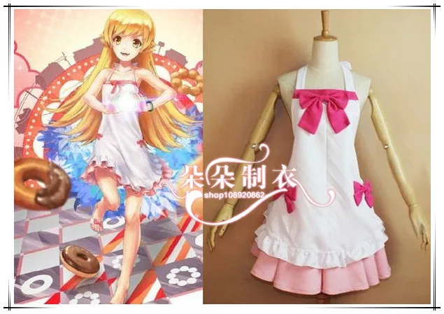 Костюм для косплея Hanekawa Tsubasa Shinobu Oshino платье лолиты 11