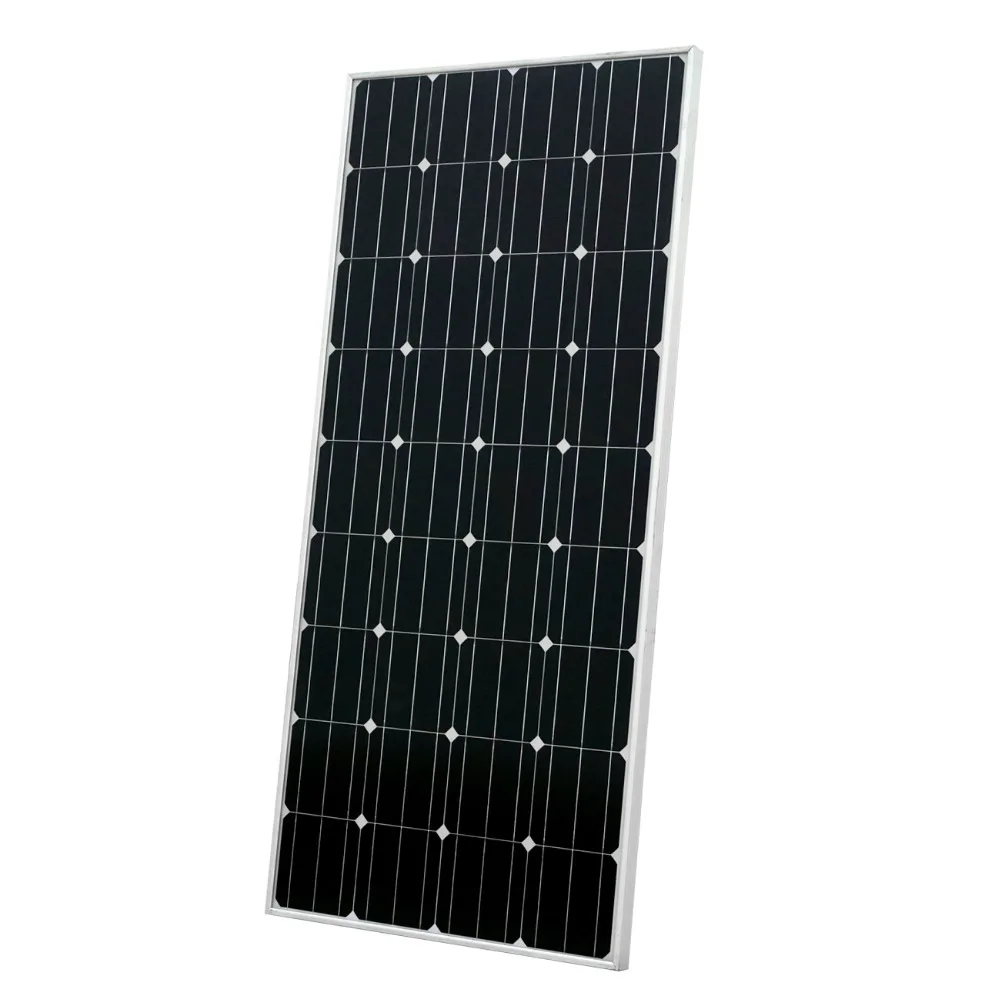 ECOworthy 150 Вт 18 в монокристаллический кремниевый солнечной энергии Панель Стекло