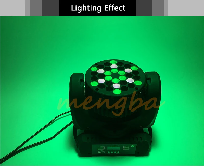 Светодиодный луч 36x3 Вт Moving головной свет 36x3 Вт RGBW с DMX 11/15 Каналы