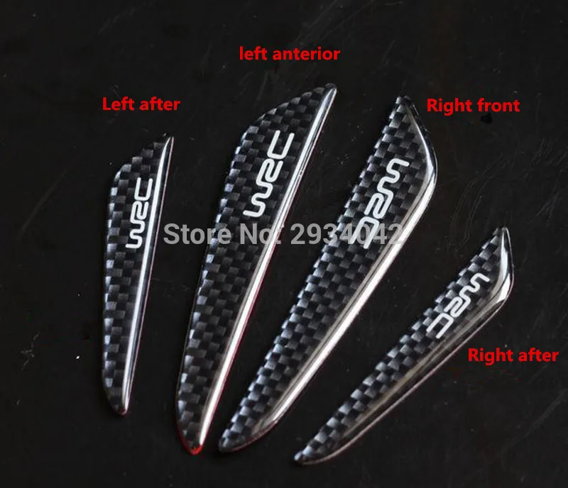 4 шт./лот автомобильный Стайлинг углеродное волокно автомобильная дверь боковая