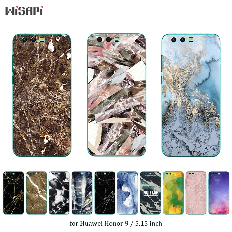 Силиконовый чехол для Huawei Honor 9 с мраморным принтом чехлы Premium Capa мягкие из ТПУ