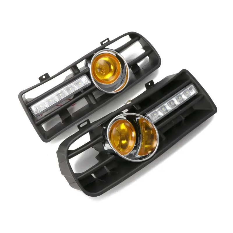 Передняя и нижняя боковая решетка бампера 1 пара светодиодный светильник тумана