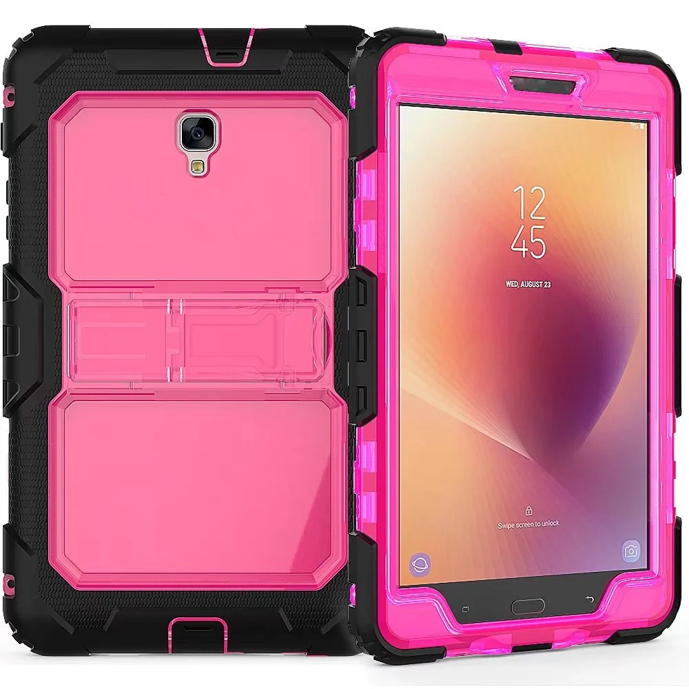 Case For Samsung Galaxy Tab A 8.0 T380 T385 3 Layers Shockproof Protective Armor Cover with Detachable Straps |