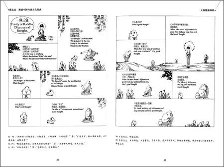 Двуязычный Tsai Chih Chung Cai Zhizhong's comic книга комиксов: дзен мастер да Чжу Хуэй Хай шепот мудрости на китайском английском языке