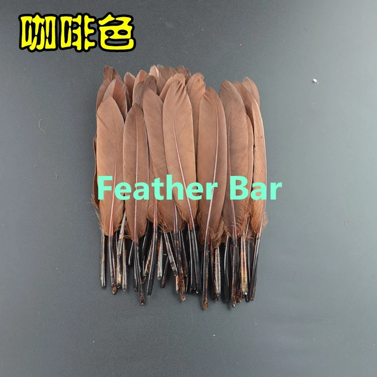 Недорогая распродажа 200 шт. 15 ярких окрашенных свободных гусиных искусств