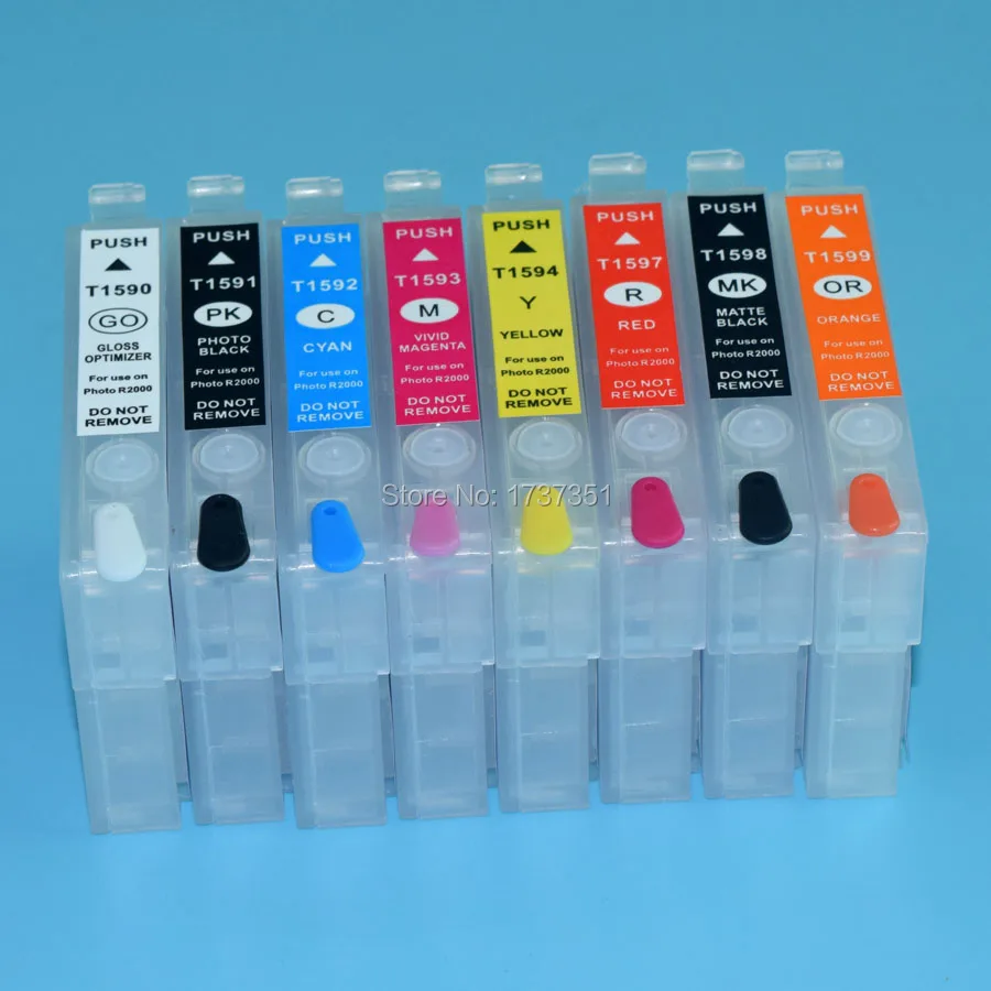 Для Epson Stylus R1900 1900 заправка картриджей с ARC чип для T0870 T0879|ink cartridge|refillable ink