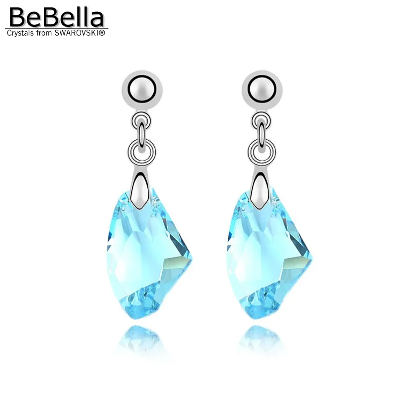 Женские Висячие серьги BeBella с кристаллами Swarovski модные ювелирные изделия подарок