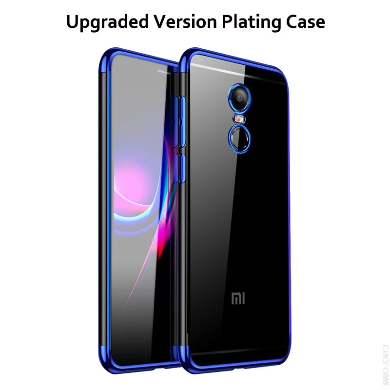 CHOEOIWE Cases for Xiaomi Redmi Note 4 Global Version Note4x Plating Soft Case Cover Silicone Clear Phone Back 4x |