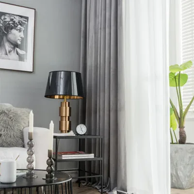 Color 6 Curtain Роскошные плотные бархатные плотные затемненные шторы для гостиной, занавески для спальни, занавески на окно, индивидуальный домашний декор для отеля T63#4 - Цвет: Color 6 Curtain