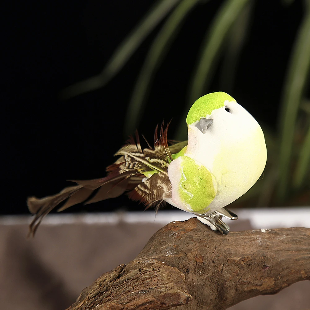 12 шт. искусственная имитация птицы Мини Попугай реквизит птица ручной работы