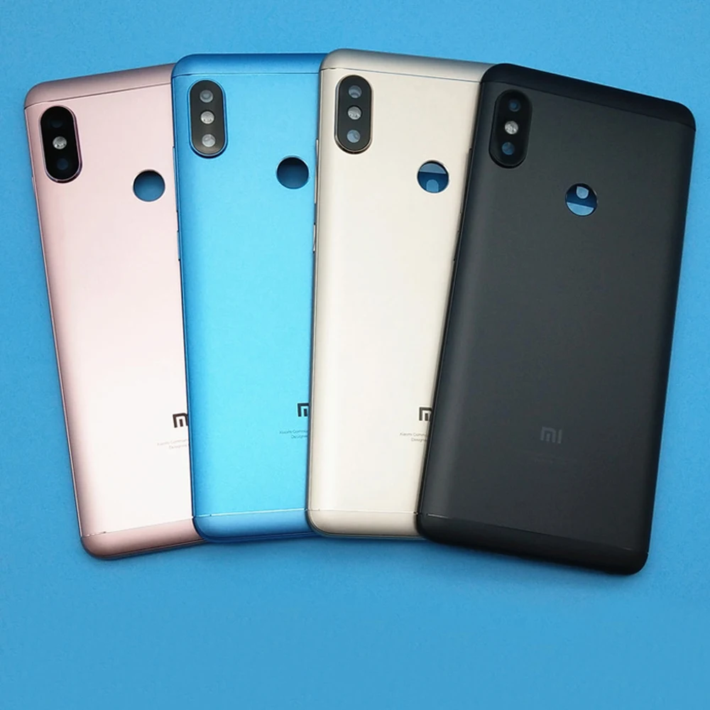 Задняя крышка с датчиком отпечатков пальцев для Xiaomi mi Red mi Note 5, задняя крышка для аккумулятора, чехол для Red mi Note5 с боковыми клавишами, стекло для камеры