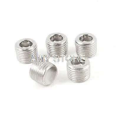 5 шт. 1/8 &quot1/4&quot 3/8 &quot1/2&quot BSP металлическая внутренняя резьба с шестигранной