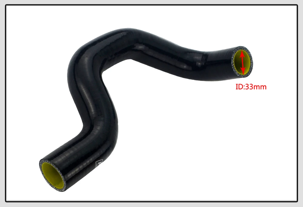 VR-комплект силиконовых шлангов радиатора для K20-K24 SWAP EG EK CRX EF SOL INTEGRA CIVIC черный и желтый VR-LX1306BK-QY