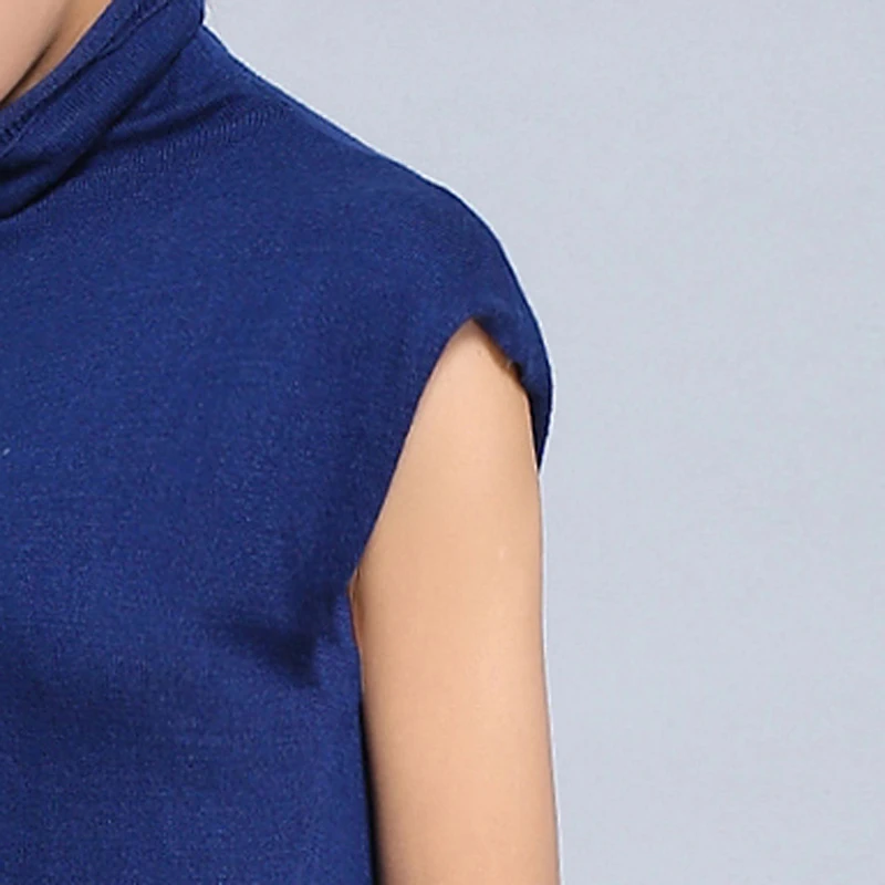 Women Sweater Vest Dress 2018 New Spring Long Pullovers High Quality Cashmere Turtleneck Sleeveless Tops Clothing | Женская одежда