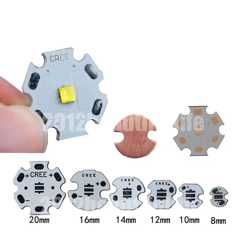 10X CREE XPG3 XP-G3 5 Вт высокое мощность Led с 8 мм/12 мм/14 мм/16 мм/20 мм PCB