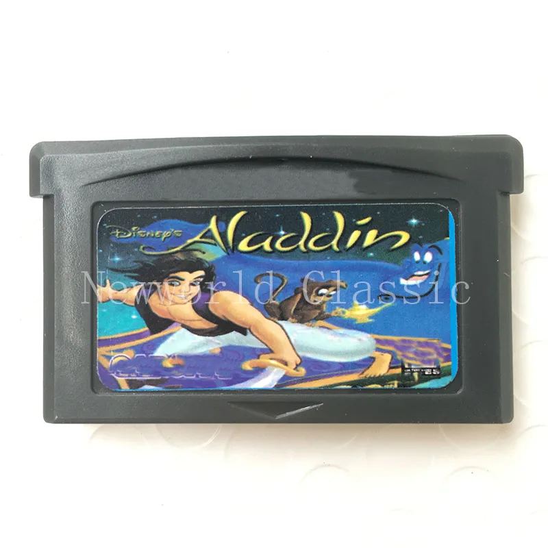 Aladdin Для 32 битной игровой консоли картридж для видеоигр карта английский