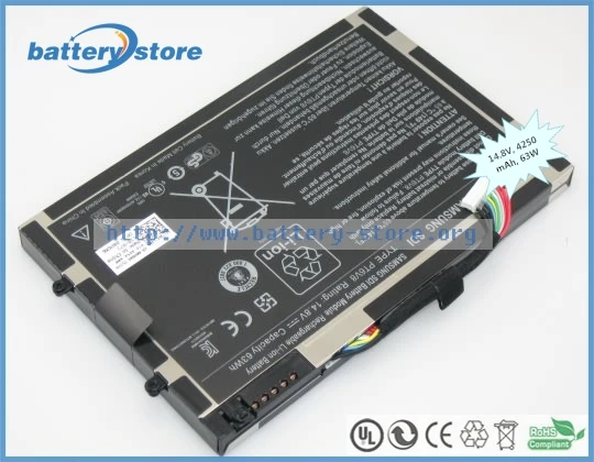 Оригинальные аккумуляторы для ноутбуков Alienware M11x T7YJR KR 08P6X6 R1 14 8 в ячеек|laptop battery|8