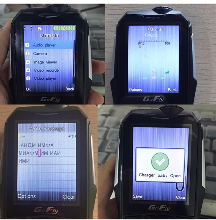 Gofly F7000 противоударный Прочный уличный громкий звуковой фонарь для мобильного телефона, FM, долгий режим ожидания, Дополнительный внешний аккумулятор, Bluetooth, SOS, скоростной циферблат