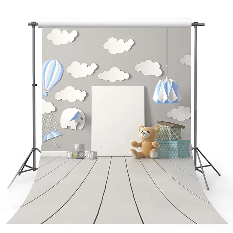 Customized 3 D милый бумажный фон для фотосъемки детской вечеринки церемонии