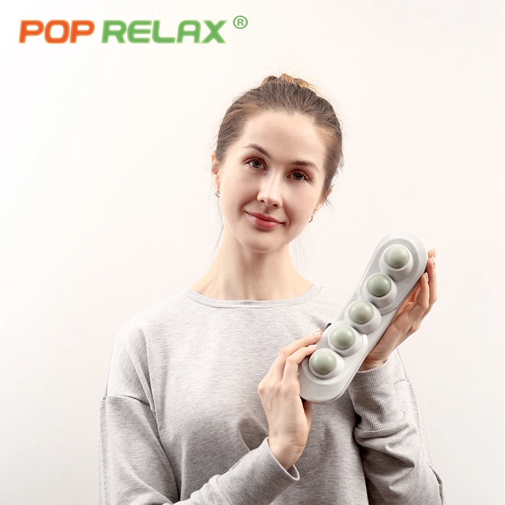 POP RELAX Здравоохранение 5 шаров нефритовый ролик-массажер для тела роликовый массаж тепловое Отопление Корея ceragem портативный обогреватель проектора