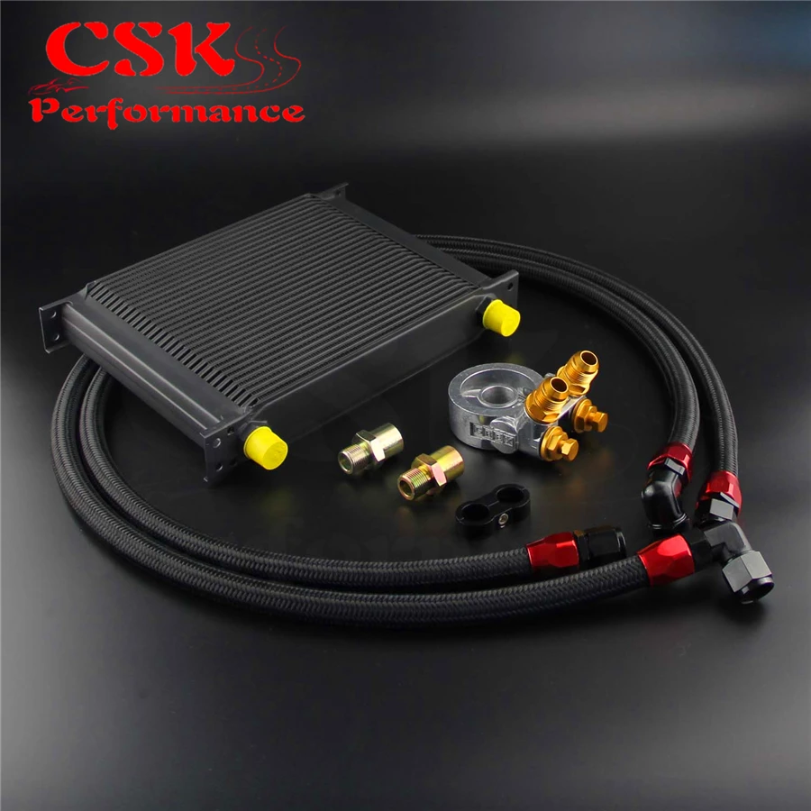 Новый 30 РЯД Масляный радиатор двигателя Вт/80 ° термостатическая пластина + AN10