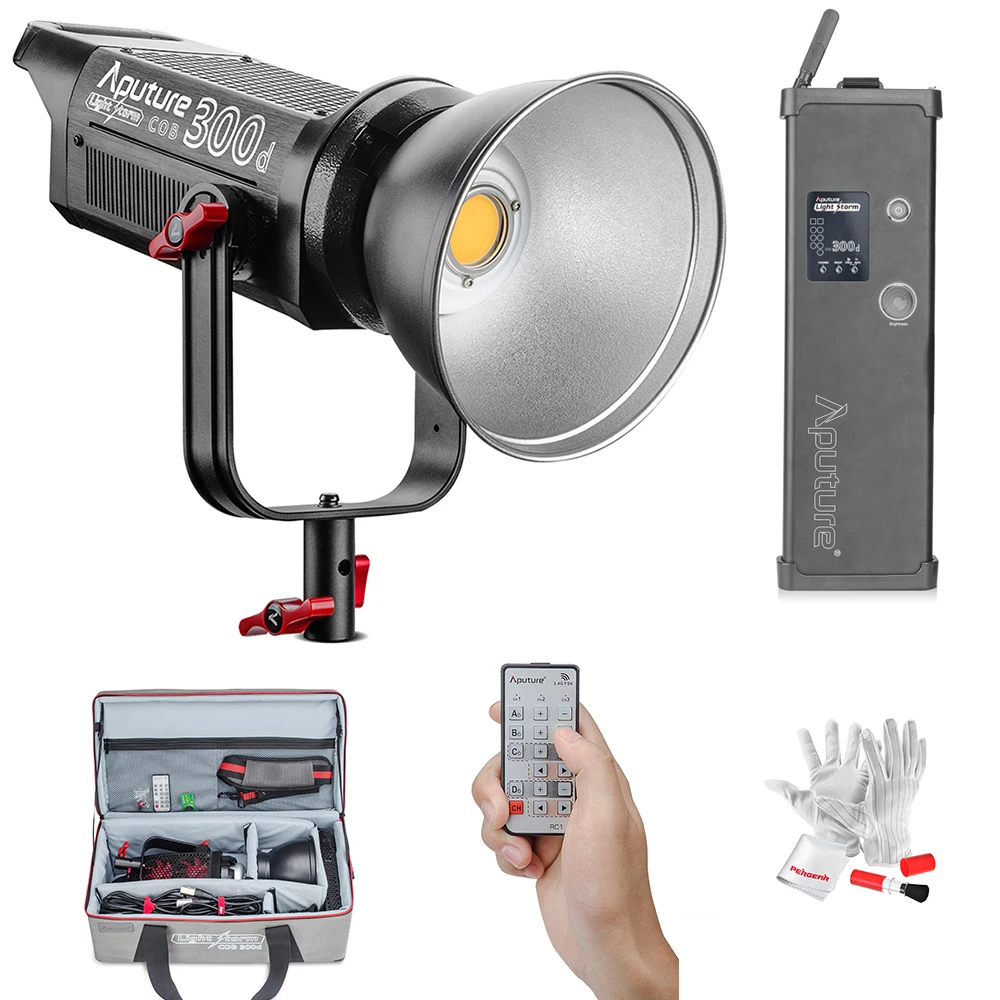 Aputure LS C300d COB светильник 300 Вт Выход 5500 к цветовая температура Дневной TLCI 96 +